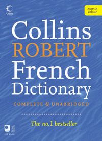 Collins Robert French Dictionary; Martyn Back; 2006
