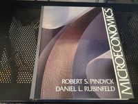 Microeconomics; Robert S. Pindyck; 1989