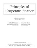 Principles of Corporate FinanceFinance seriesMcGraw Hill series in finance, insurance, and real estateMcGraw-Hill series in finance; Richard A. Brealey, Stewart C. Myers; 1988