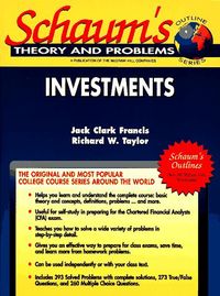 Schaum's Outline of Theory and Problems of InvestmentsVolym 0 av Schaum's outline series; Jack Clark Francis, Richard Wayne Taylor; 1992