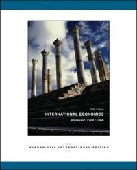 International Economics; Dennis Appleyard; 2005