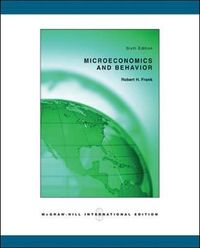 Microeconomics and behavior; ROBERT H. FRANK; 2006