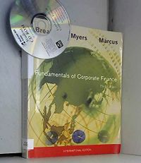 Fundamentals of Corporate FinanceIrwin series in financeMcGraw-Hill series in financeMcGraw-Hill/Irwin series in finance, insurance, and real estateRagged Mountain Press Woman's Guides; Richard A. Brealey, Stewart C. Myers, Alan J. Marcus; 2001