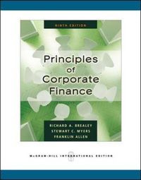Principles of Corporate Finance with S&P bind-in card; Richard A Brealey; 2007