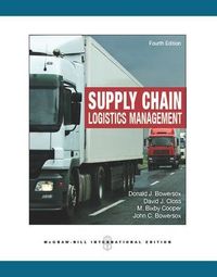 Supply Chain Logistics Management; Donald Bowersox; 2012