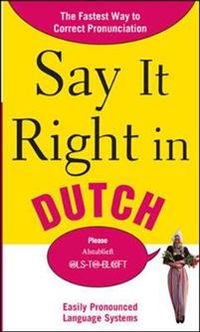 Say It Right in Dutch; NA EPLS; 2010