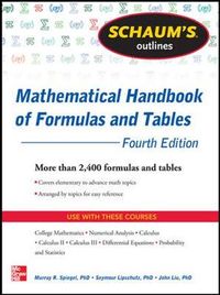 Schaums Outline Mathematical Handbook Form; Seymour Lipschutz; 2013