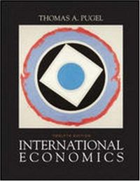 International economics; Thomas A. Pugel; 2004