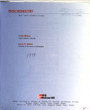 Biochemistry: An Introduction; Trudy McKee, James Robert McKee; 1998