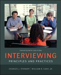 Interviewing: Principles and Practices; Charles Stewart; 2013