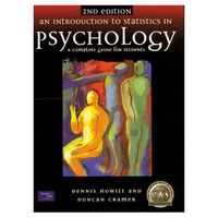 An introduction to statistics in psychology; Dennis Howitt, Duncan Cramer; 2000