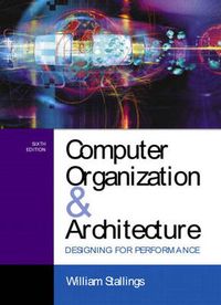 Computer Organization and Architecture; William Stallings; 2004
