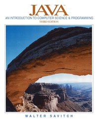 Java: An Introduction to Computer Science & ProgrammingInternational Edition; Walter J. Savitch; 2004