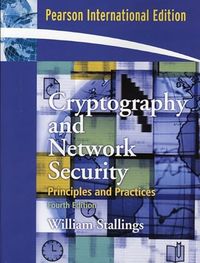 Cryptography and Network Security; William Stallings; 2005