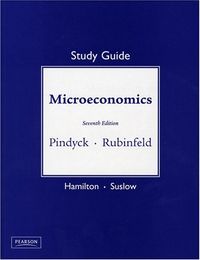 Microeconomics; Jonathan Hamilton, Valerie Y. Suslow; 2008