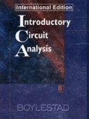 Introductory Circuit AnalysisPrentice Hall international editions; Robert L. Boylestad; 1997