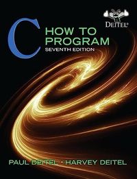 C How to Program; Paul J Deitel; 2012