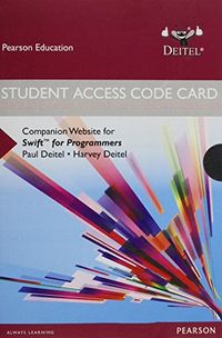 Access Code Card for Swift for Programmers; Paul Deitel; 2015