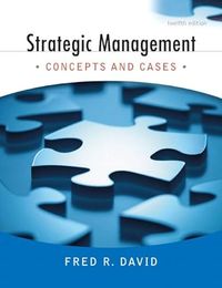Strategic Management; Fred R. David; 2008