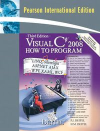 Visual C# 2008 How to Program; Paul Deitel; 2008