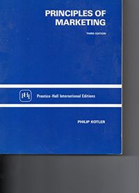 Principles of marketing; Philip Kotler; 1986