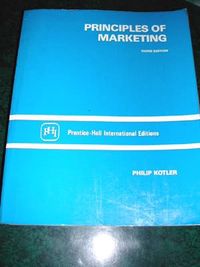 Principles of marketing; Philip Kotler; 1989