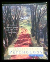 Introduction to psychology; Rita L. Atkinson; 1993