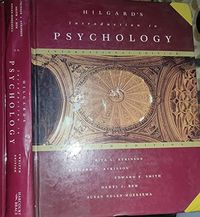 Introduction to Psychology; Ernest R. Hilgard, Rita L. Atkinson; 1996