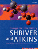 Inorganic Chemistry; Shriver; 1999