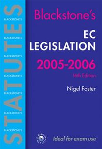 EC Legislation; Nigel G. Foster; 2005
