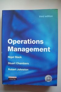 Operations Management; Nigel Slack; 2000