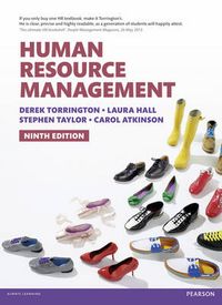 Human Resource Management; Derek Torrington; 2014