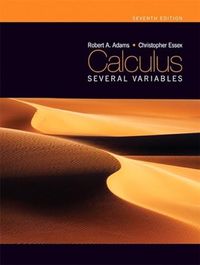 Calculus: Several Variables; Robert A. Adams; 0
