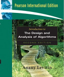 Introduction to the Design and Analysis of Algorithms; Anany Levitin; 2005
