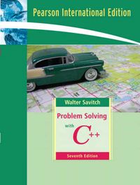 Problem Solving With C++ 7th Edition Pearson International Edition Book/CD Package; Walter Savitch; 2008
