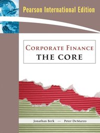 Corporate Finance; Jonathan Berk; 2008