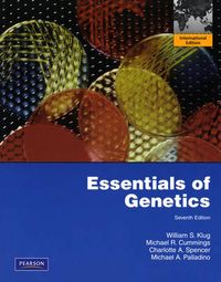 Essentials of Genetics; William S. Klug, Michael R. Cummings, Charlotte A. Spencer; 2009