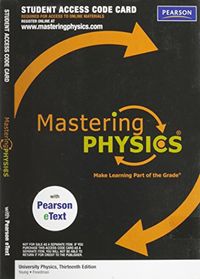 Mastering Physics with Pearson eText Student Access Code Card for University Physics (ME component); Hugh D Young; 2010