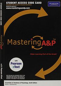 Mastering A&P with Pearson eText -- Valuepack Access Card -- for Essentials of Anatomy & Physiology (ME component); Frederic H. Martini, Edwin F. Bartholomew; 2012