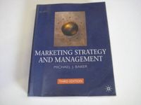 MARKETING STRATEGY AND MANAGEMENT; MICHAEL J. BAKER; 2000