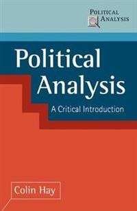 Political Analysis; Colin Hay; 2002