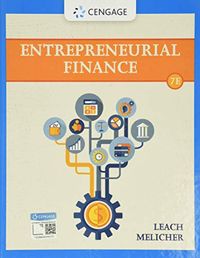 Entrepreneurial Finance; Ronald Melicher; 2020