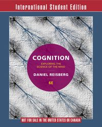 Cognition; Reisberg Daniel; 2015