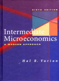 Intermediate Microeconomics: A Modern Approach; Hal R. Varian; 2003