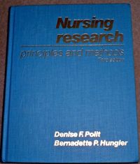 Nursing research : principles and methods; Denise F. Polit; 1987