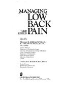 Managing Low Back Pain; William H Kirkaldy-Willis; 1992