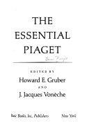 Esntl PiagetVolym 5076 av Harper colophon books; Jean Piaget; 1977