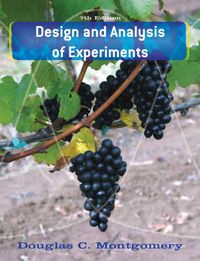 Design and analysis of experiments; Douglas C. Montgomery; 2009