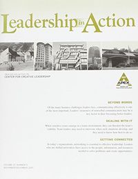 Leadership in Action, Volume 27, No. 5, November/December 2007,; Cecilia Trenter; 2008