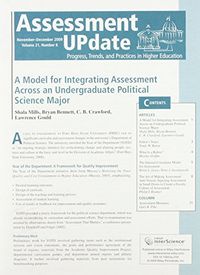 Assessment Update: Progress, Trends, and Practices in Higher Education, Vol; Oddbjörn Evenshaug; 2009